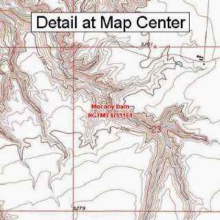  USGS Topographic Quadrangle Map   Morony Dam, Montana 