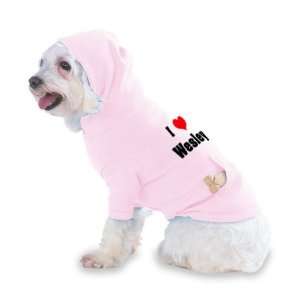  I Love/Heart Wesley Hooded (Hoody) T Shirt with pocket for 