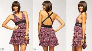 Bebe Hot Print Summer Dress XXS (size 6 AUS)  