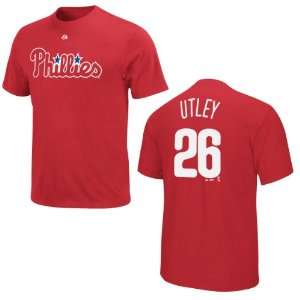 Philadelphia Phillies Chase Utley Red Name and Number Youth T Shirt 