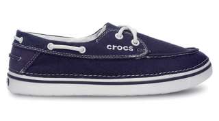 CROCS HOVER BOAT SHOE NAUTICAL NAVY WOMENS BOAT SHOES Size 7 M  