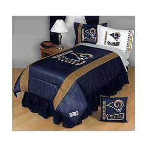  NFL St Louis Rams Sidelines Bedding Set Queen Size Sports 