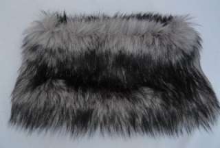 BN Michael Kors X large Grey Faux Fur Snood Scarf Hood   Great Gift 