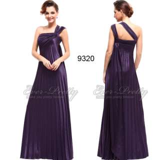 One Shoulder Purple Ruffles Formal Gown 09320PP 610585936467  