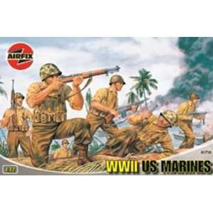   Airfix 1/72 WWII US Marines Military Figures Model Kit Toys & Games