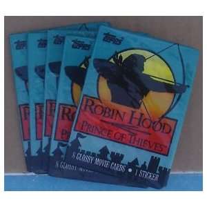  Robin Hood Wax Packs Of Collector`s Cards 