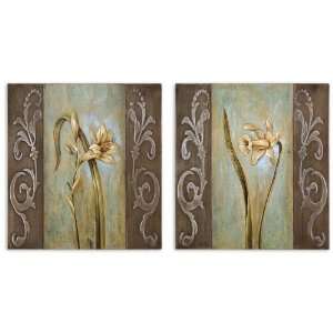  Uttermost 51050 Layered Floral I Ii S/2 Art