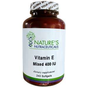  Natures Nutraceuticals Vitamin E Mixed 400 Iu Softgels 