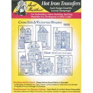   Stitch Victorian Houses Aunt Marthas Hot Iron Embroidery Transfer
