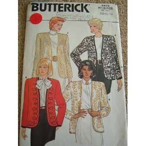  MISSES JACKET SIZE 12 14 16 BUTTERICK SEWING PATTERN #4479 