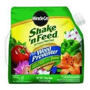  Miracle Gro Shake N Feed Plus Weed Preventer 12 Pound 