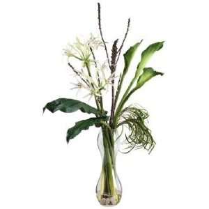  Kathy Ireland Large Lily Tower in Glass Vase
