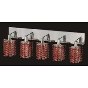  Mini 5 Light Oblong Canopy Pentagon / Star Wall Sconce in 