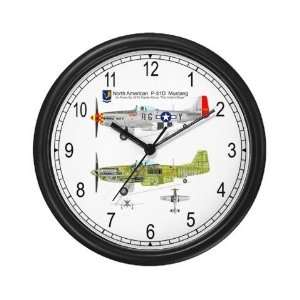  P 51D Mustang Cutaway Clock