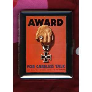  Award For Careless Talk WWii US Military Vintage ID 