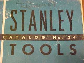 Vintage Stanley Tools Catalog 1948 Edition No.34  