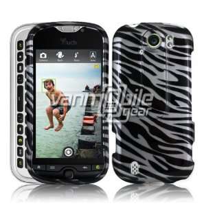  HTC myTouch 4G Slide   Silver/Black Zebra Design Hard 2 Pc 