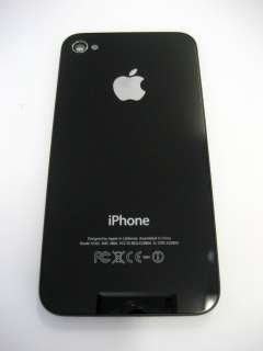 Apple iPhone 4th Gen OEM Back Glass Cover with Frame in Black