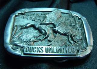   Ducks Unlimited Belt Buckle   Chain O Lakes Chapter IL 348/1000  