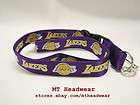 OFFICIAL LICENSED NBA LANYARD ***LOS ANGELES LAKERS PURPLE*** KEYCHAIN 