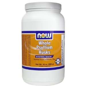  NOW Foods   Whole Psyllium Husks 24 oz (Pack of 3) Health 