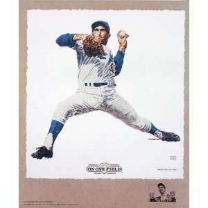  Sandy Koufax Los Angeles Dodgers Lithogaph By Michael 