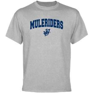  Southern Arkansas Muleriders Ash Logo Arch T shirt 