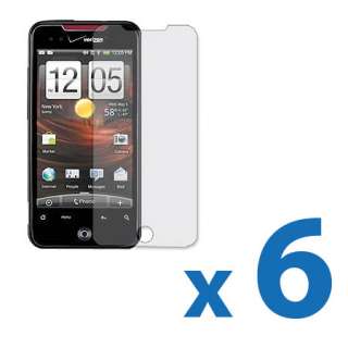 6X LCD SCREEN PROTECTOR COVERS for HTC DROID INCREDIBLE  