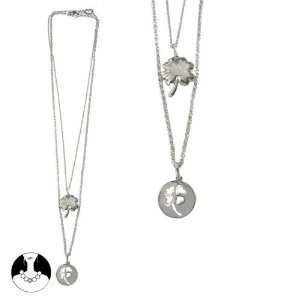 SG Paris Necklace Set of 2 42/54 cm Rhodium Argente Necklace Necklace 