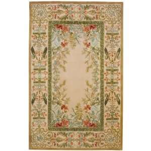  Lafayette Parchment Hand Tufted Wool Area Rug 3.60 x 5.60 