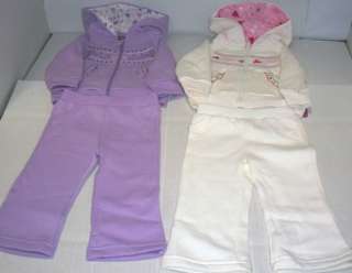 Pack ~ Baby Girls’ 2Pc Track Suits, Size 24M   New  