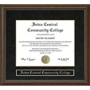Iowa Central Community College (ICCC) Diploma Frame  