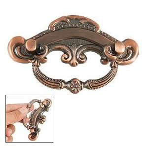  Copper Tone Textured Floral Metal Cabinet Door Drawer Pull 