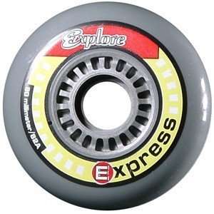 Explore EXPRESS Inline Recreational Skate Wheels in Silver   80mm x 