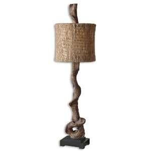  Uttermost 40.1 Inch Driftwood Buffet Lamp In Weathered 
