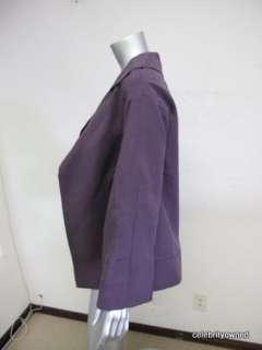 Marni Purple Long Sleeve Double Collar Jacket 38  