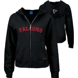  Atlanta Falcons Black Juniors Full Zip Hooded Sweatshirt 