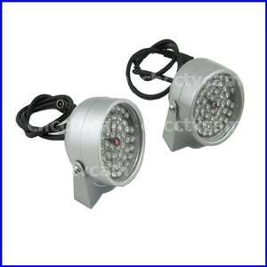 2x CCTV 48 IR LEDs IR Infrared Illuminator Night Vision  