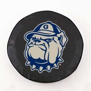 Georgetown Hoyas Black Tire Cover, Large  Sports 