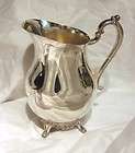 Vintage FB Rogers Silver Co 1883 Trademark Silver Plate Water Pitcher