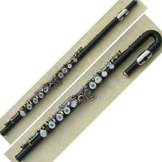 new 16 holes flute c key silver +E KEY+ two PIPINGS  