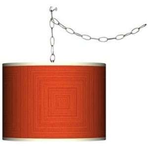  Stacy Garcia Crackled Square Coral Plug In Swag Chandelier 