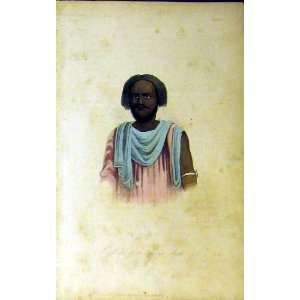  Colour Print Melik Sheggin Arabs Coloured Man Antique 