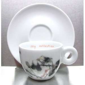  1995 Illy Espresso Cup by An Du, Pond Half Red in the 