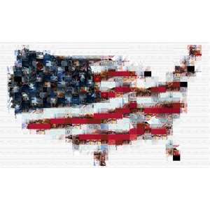  US Flag Map Wallpaper 1280x768 Patio, Lawn & Garden