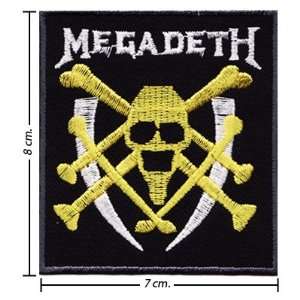 Megadeth Patch Music Band Logo I Embroidered Iron on Patches Free 