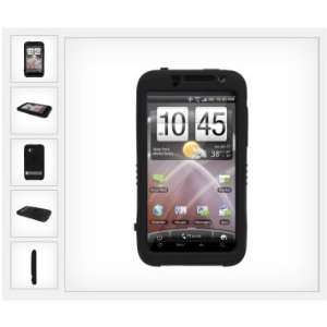  HTC Thunderbolt Kraken 2 Impact Resistant Case   Black 