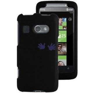 Black Rubberized Protector Case for HTC Surround T8788 by Aimo
