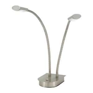  Adesso 5032 22 Eternity 1 Light Desk Lamps in Satin Steel 