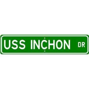 USS INCHON MCS 12 Street Sign   Navy 